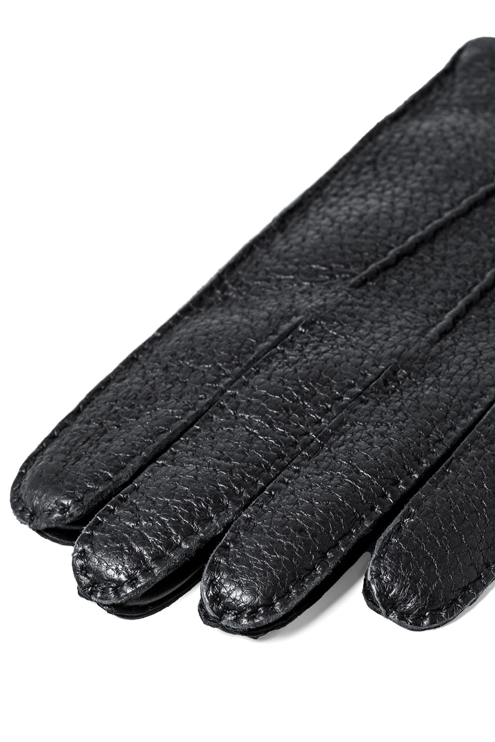 Oxburgh Sccottish Cashmare Touch Screen Leather Glove  Black