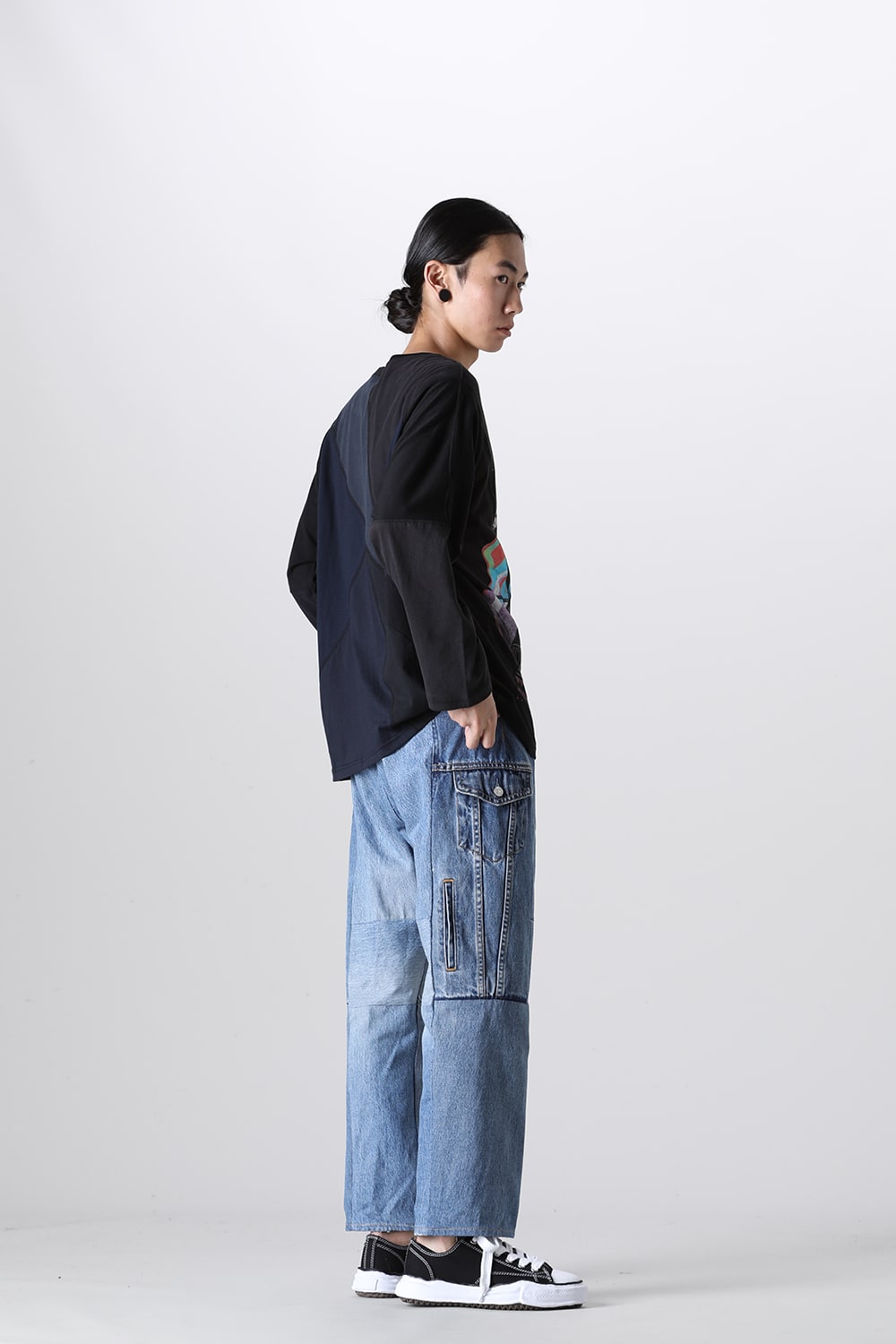 Denim Cargo Pants - M2