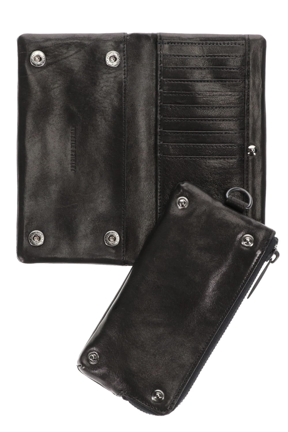Leather long wallet 'minimal' shine 2 