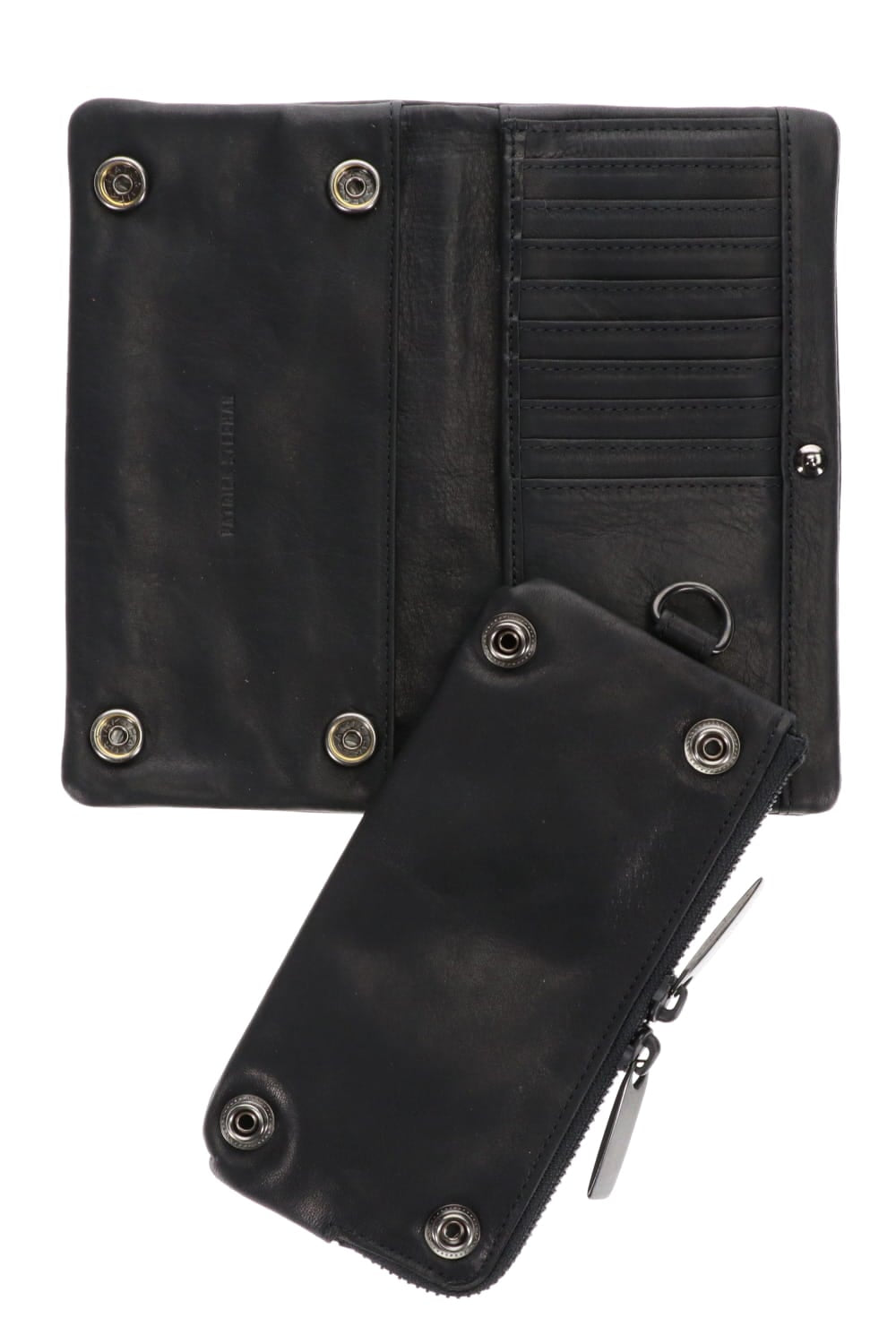 Leather long wallet 'all-studs' 2 DAL
