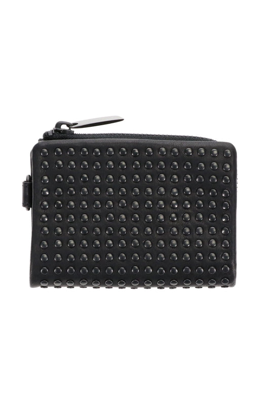 Leather micro wallet 'all-studs' 2 DAL
