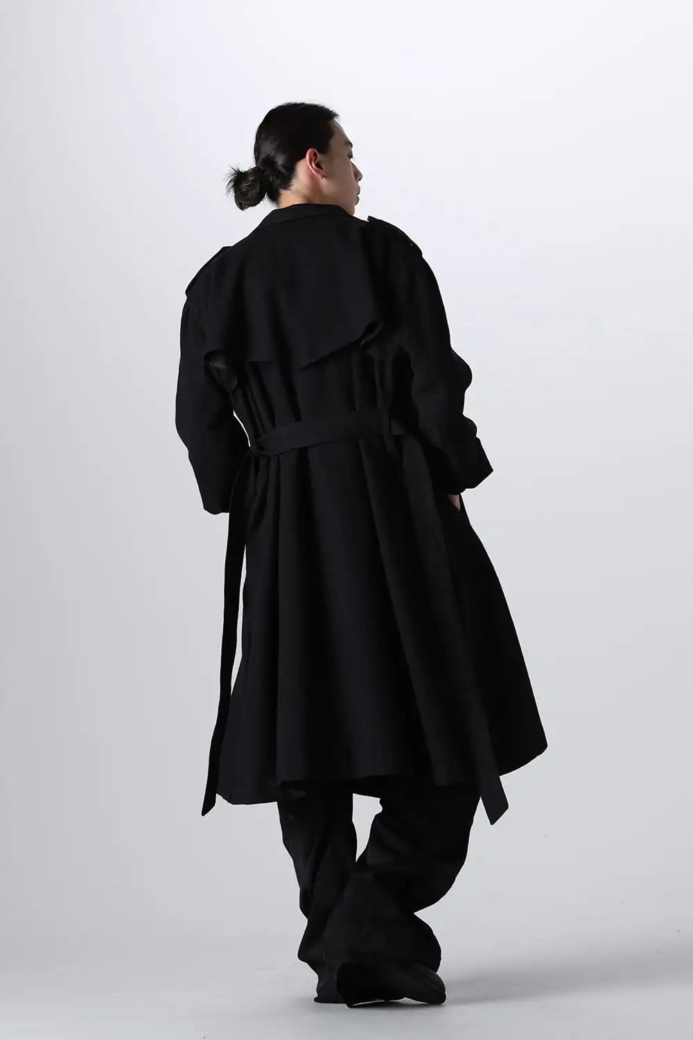 Stand Collar Drape Coat