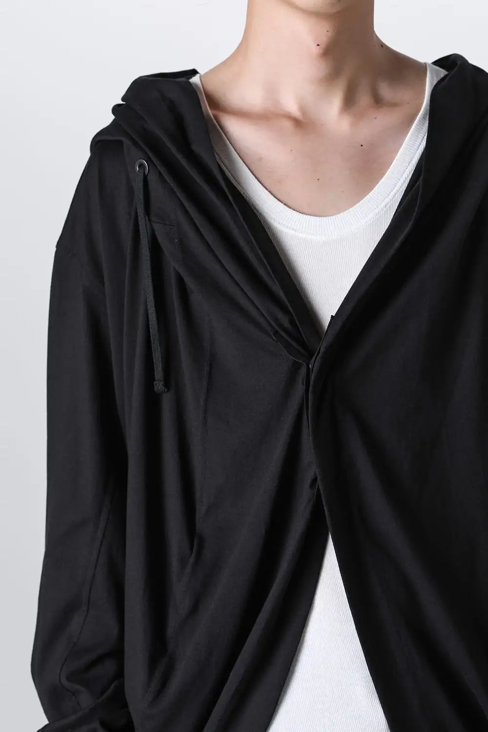 Cotton / Modal Jersey Long Cardigan