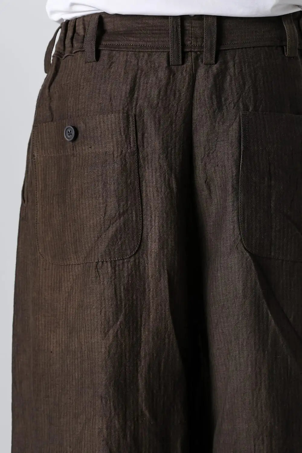 プレーテッドエクストラワイドレッグトラウザーズ