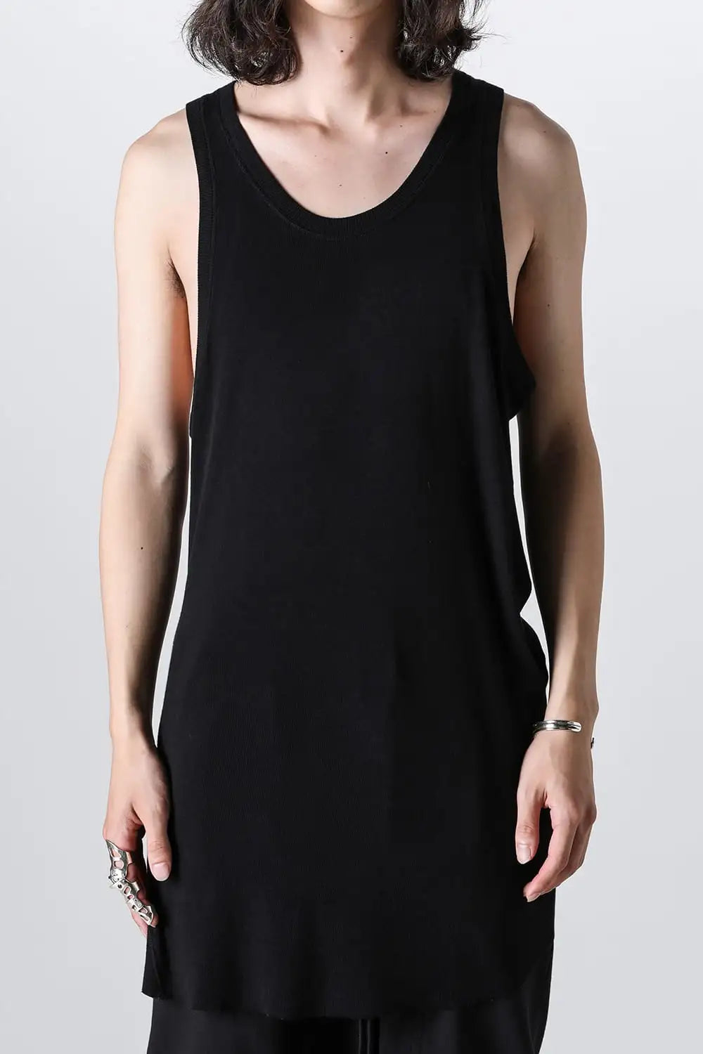 Rayon Stretch Rib Tank Top