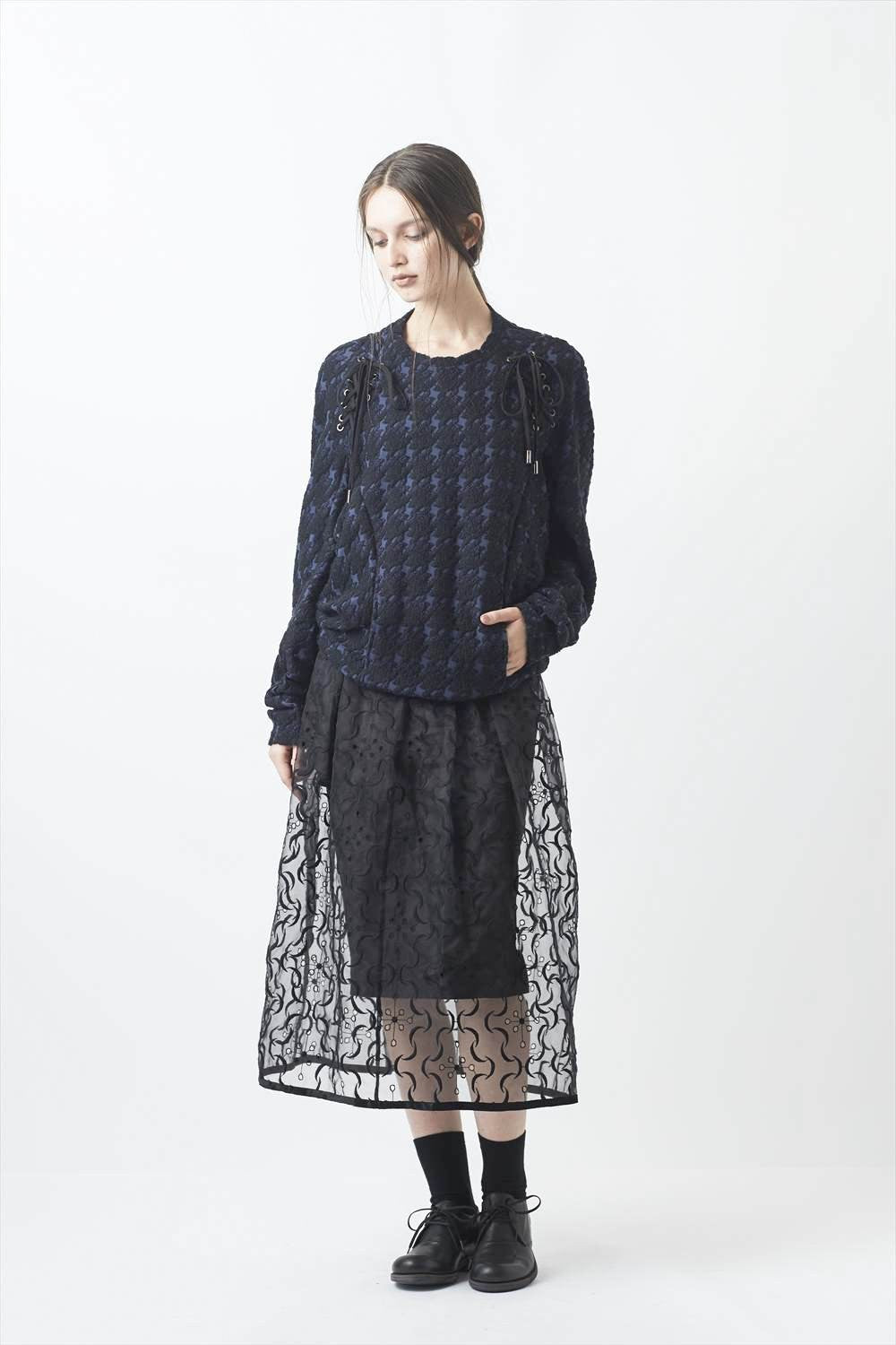 HOUNDSTOOTH BOMB PULLOVER - SATOKO OZAWA