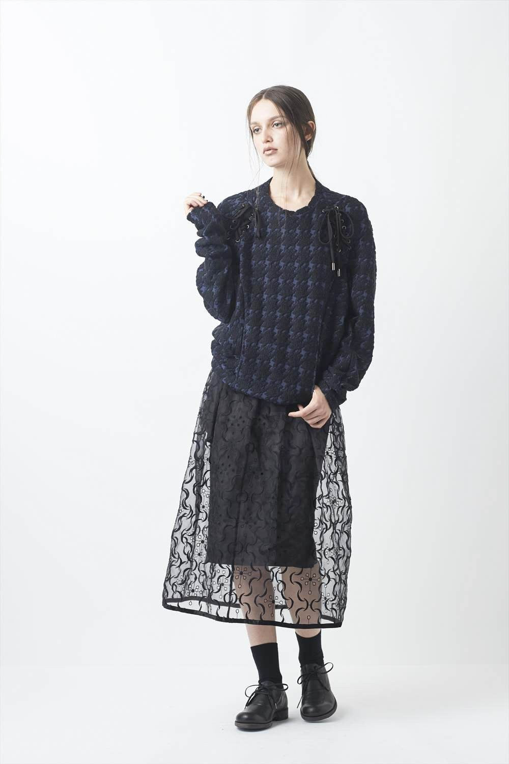 HOUNDSTOOTH BOMB PULLOVER - SATOKO OZAWA