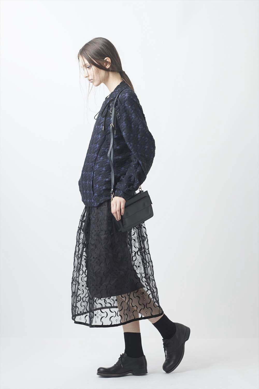 SILK LACE SKIRT SATOKO OZAWA