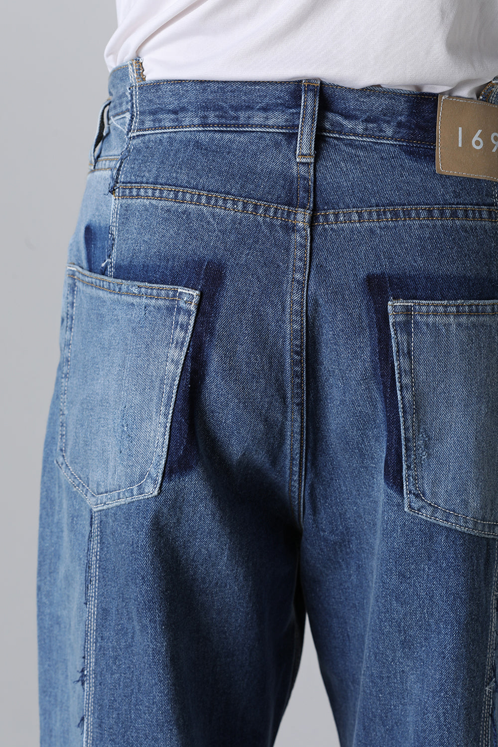 Center Seam Loose Fit Denim Indigo