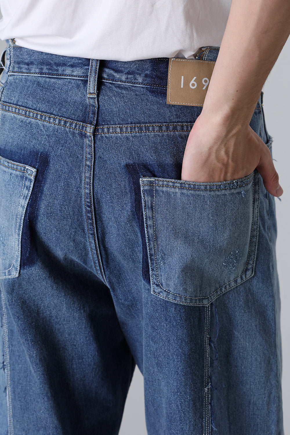 Center Seam Loose Fit Denim Indigo