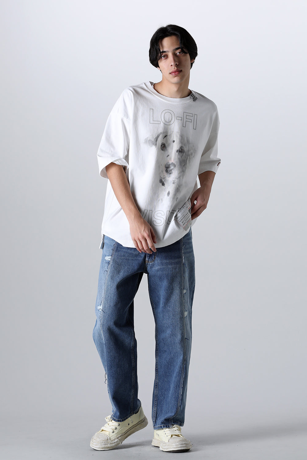 Center Seam Loose Fit Denim Indigo