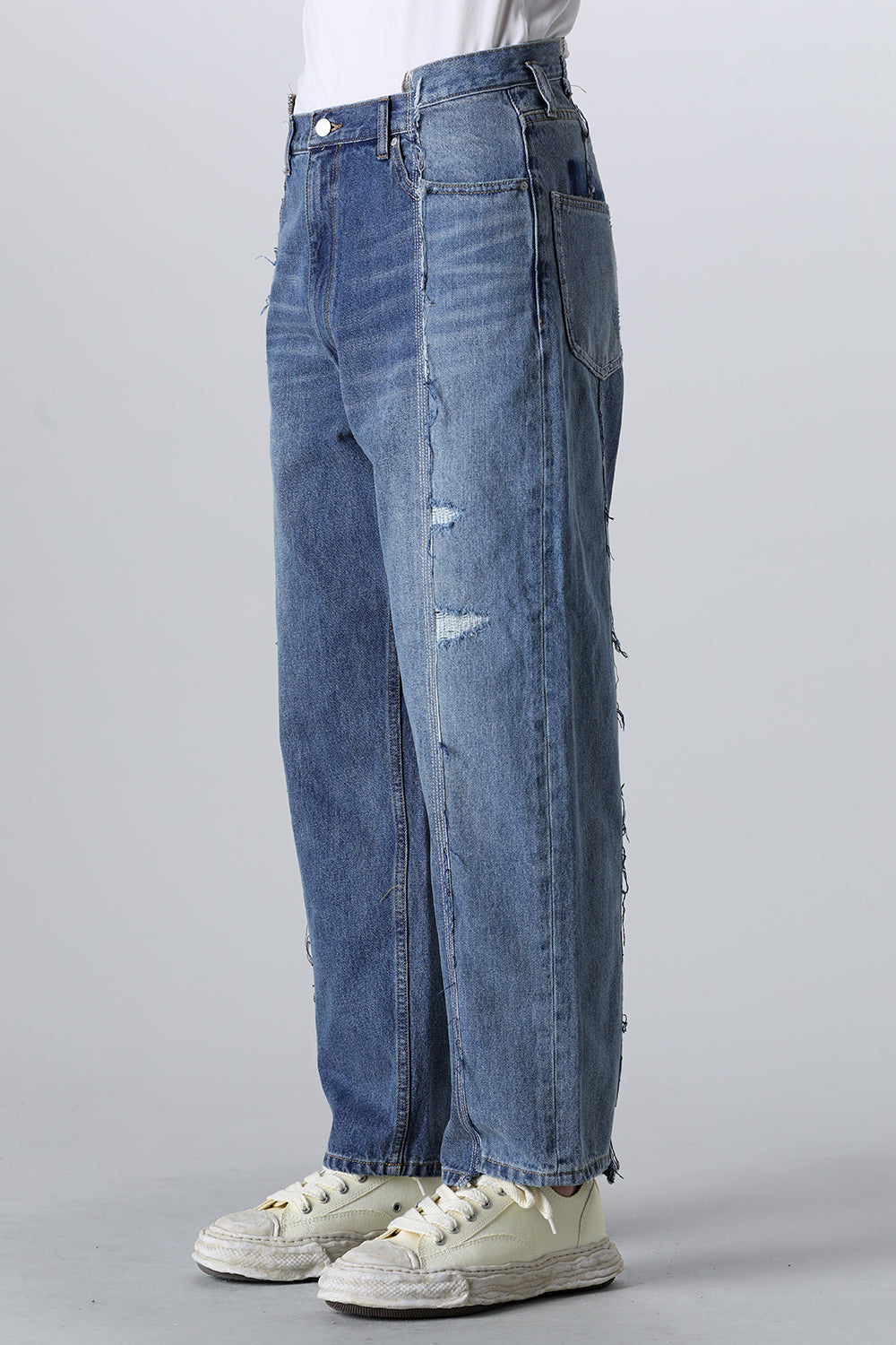 Center Seam Loose Fit Denim Indigo