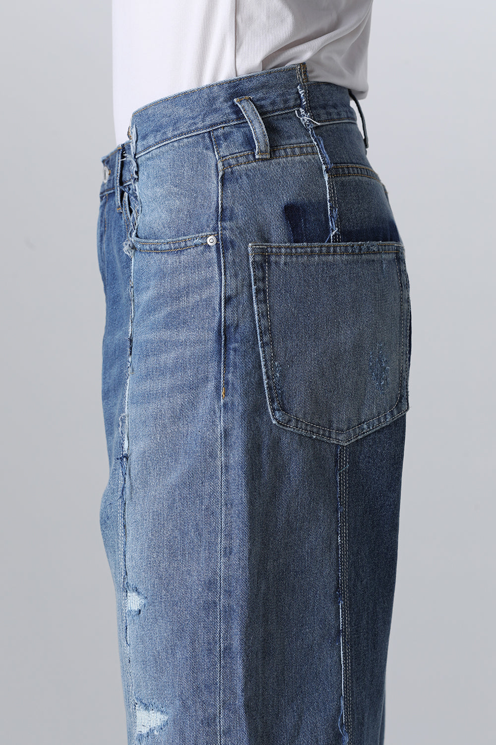 Center Seam Loose Fit Denim Indigo