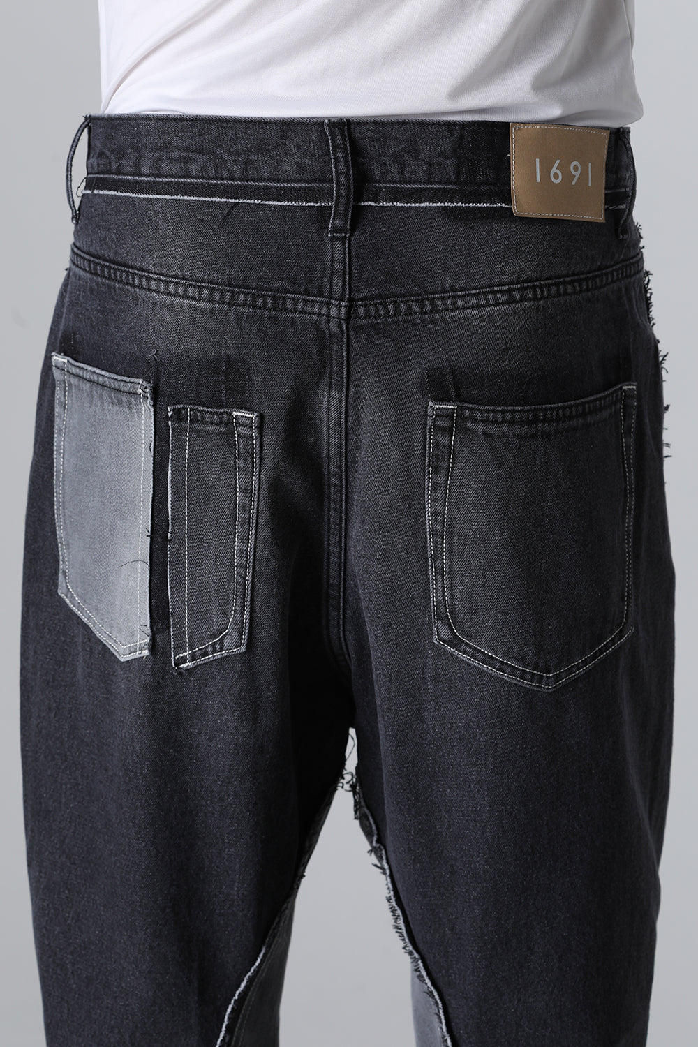 Twisted 3D Sarouel Denim Black CL