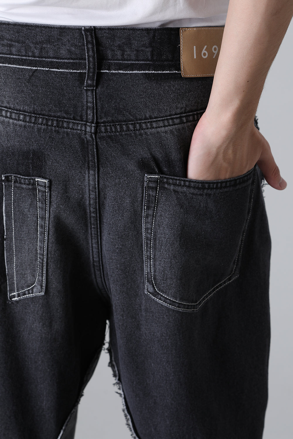 Twisted 3D Sarouel Denim Black CL