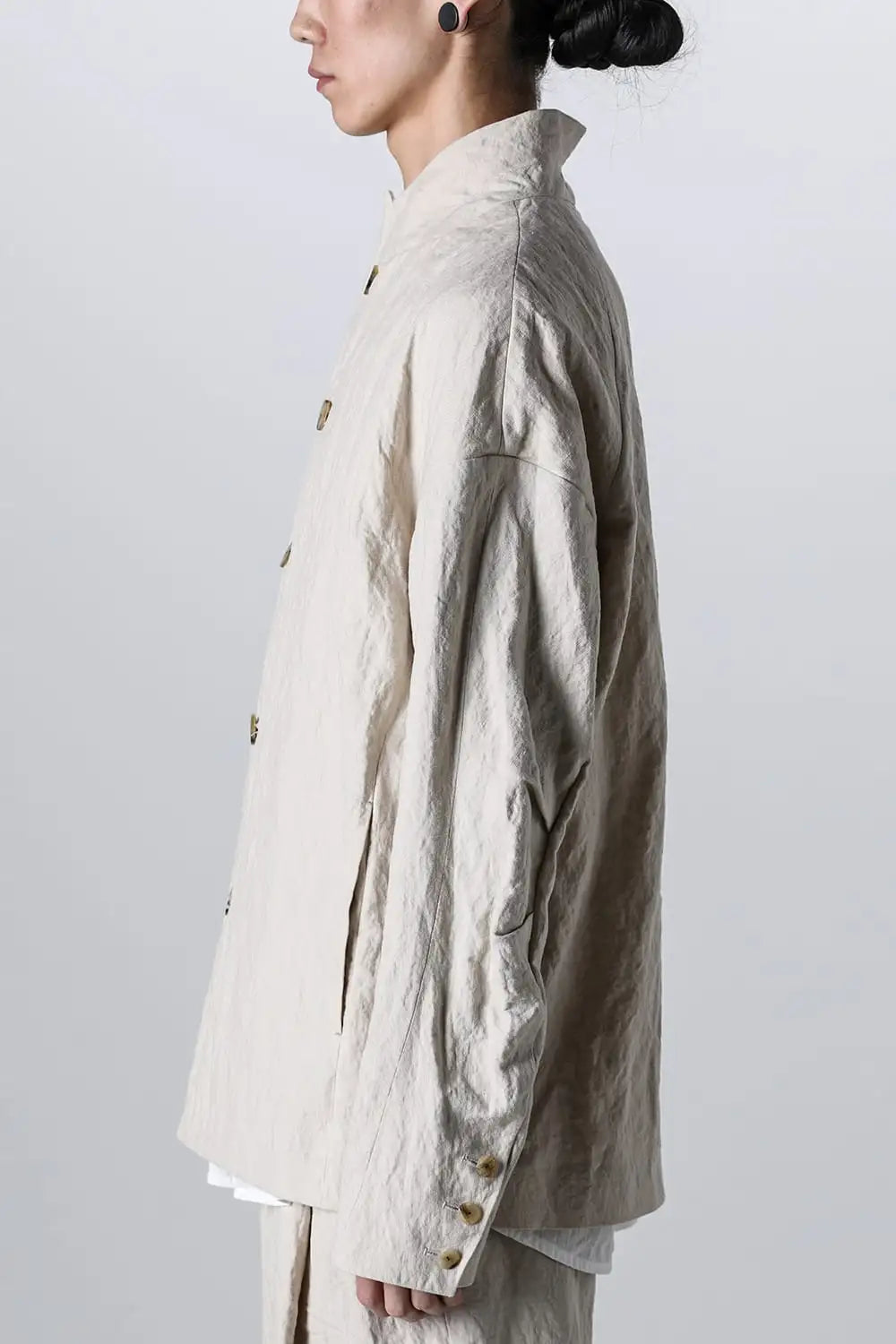 Jacket canapa / cotton metal shrink