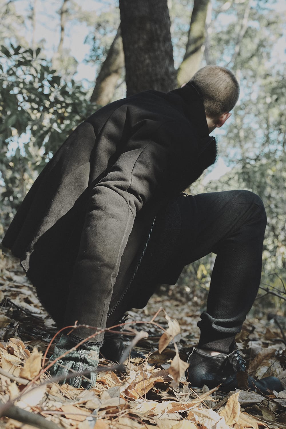 Heavy Lamb mouton High neck Leather jacket