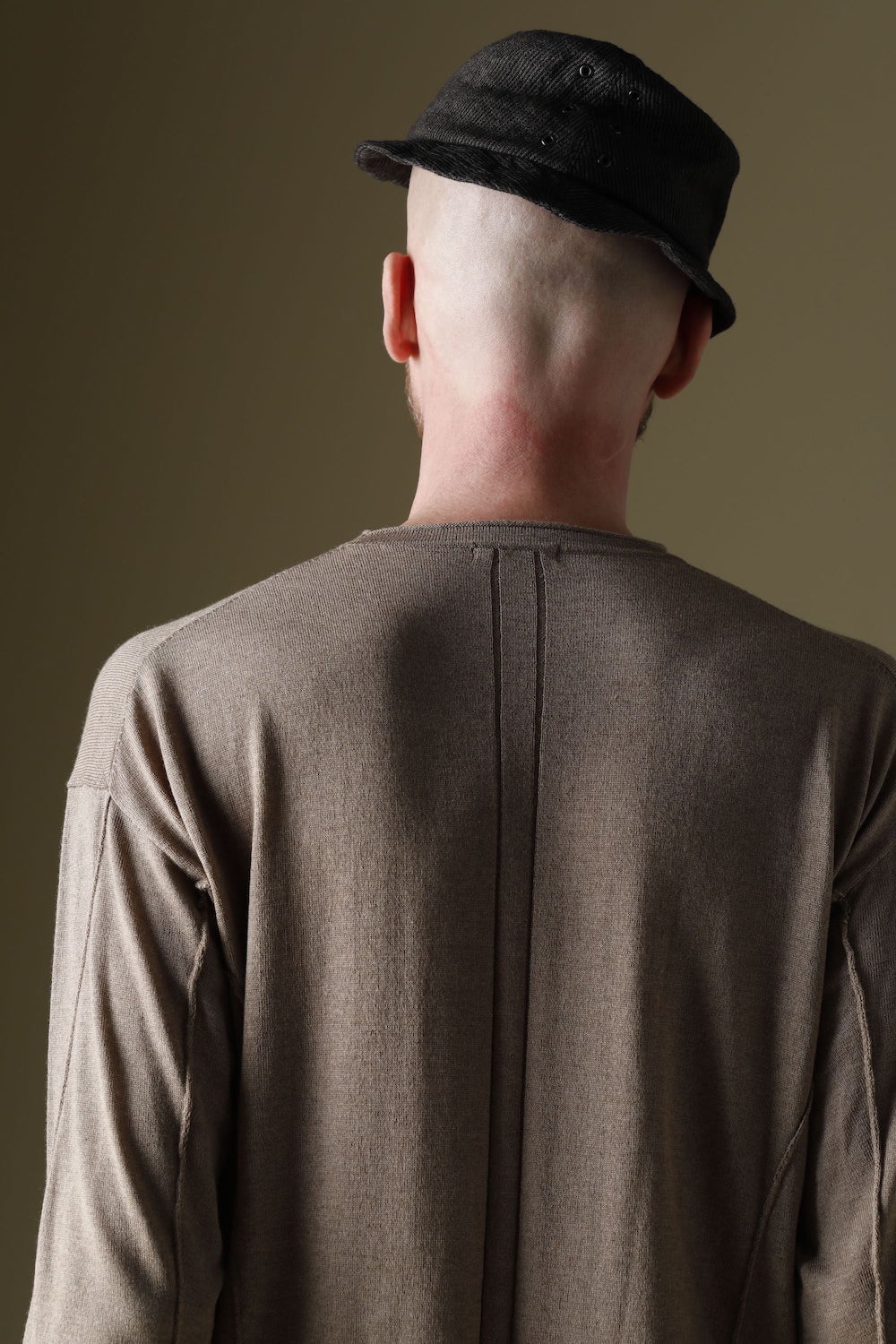 Knit long sleeve silk / cashmere Mink