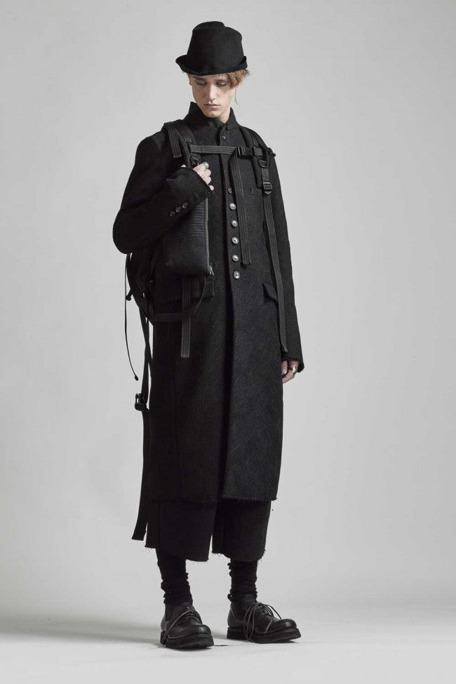 Embroidery joining chester coat