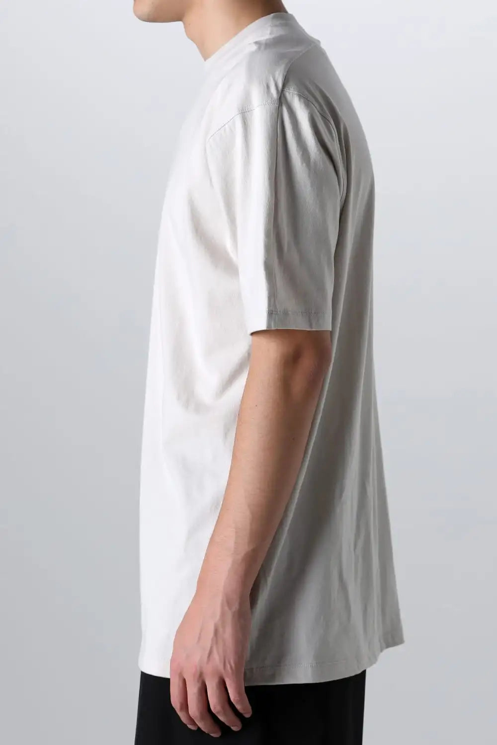 Cotton Jersey Embroidered S/S Tee L.Gray