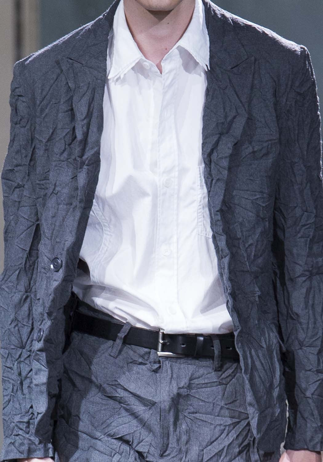 3B Peaked Lapel Wrinkled Jacket