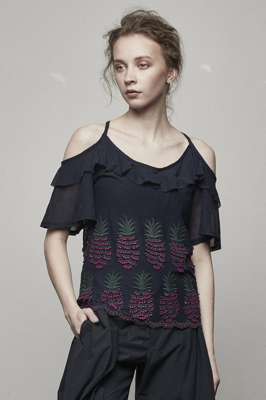 PINEAPPLE OFFSHOULDER T - 17S-T-04