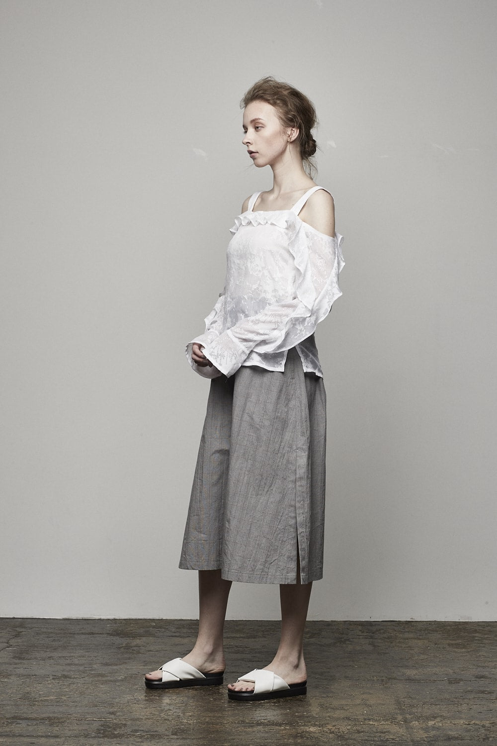 OPAL FRILL OFFSHOULDER TOP - 17S-SH-07