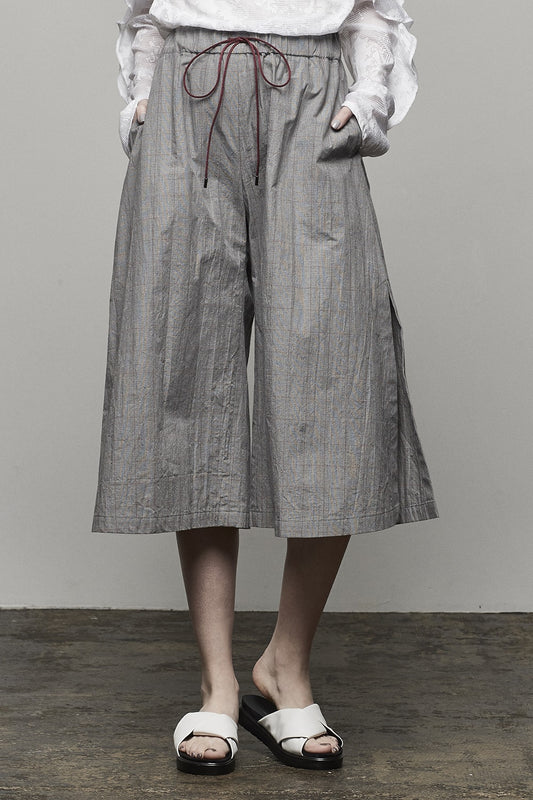 PLAID SLIT PANTS - 17S-DP-02