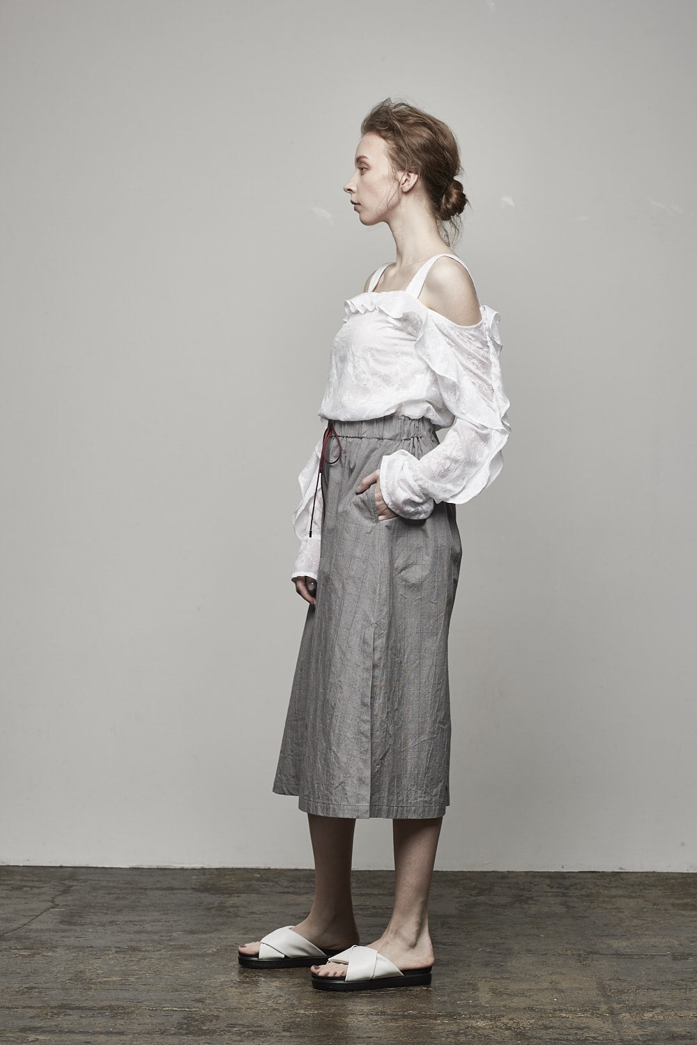 OPAL FRILL OFFSHOULDER TOP - 17S-SH-07