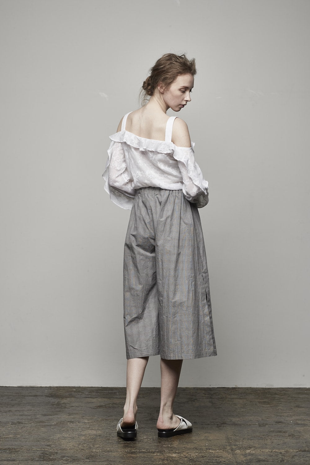 PLAID SLIT PANTS - 17S-DP-02