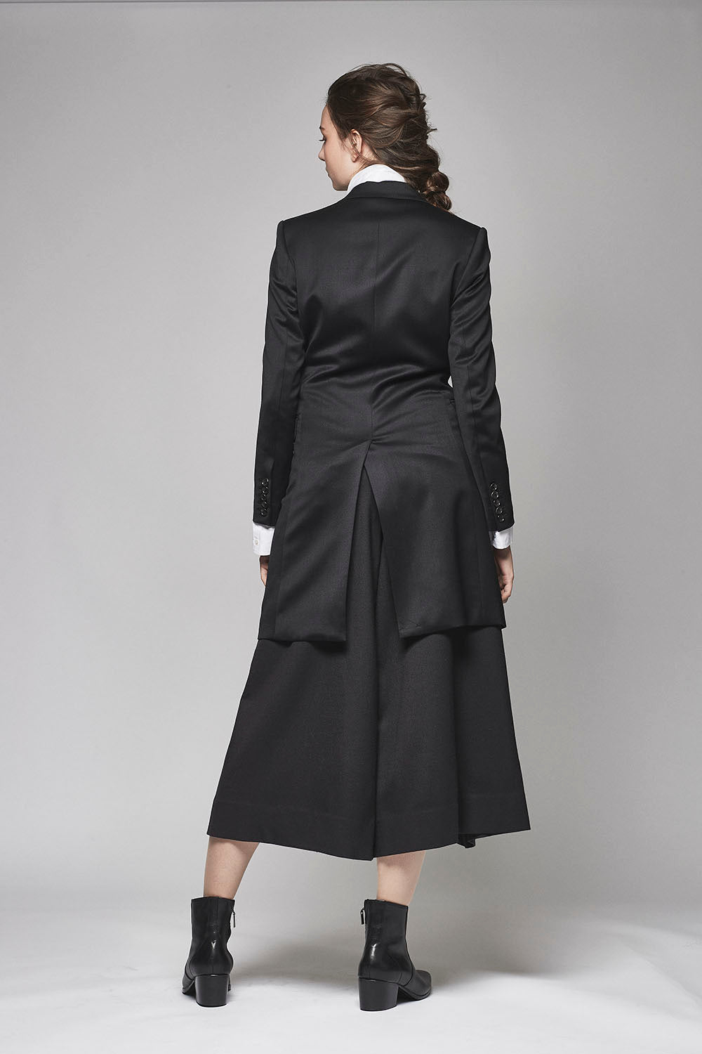 Tuxedo Cloth Stretch Long Jacket