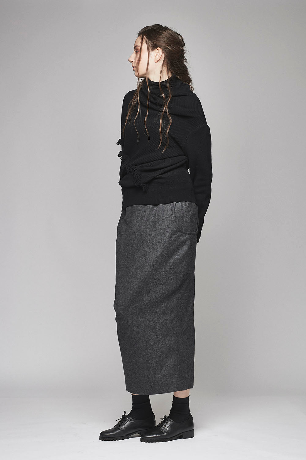 Deformed Fringe Knit - 17FK03