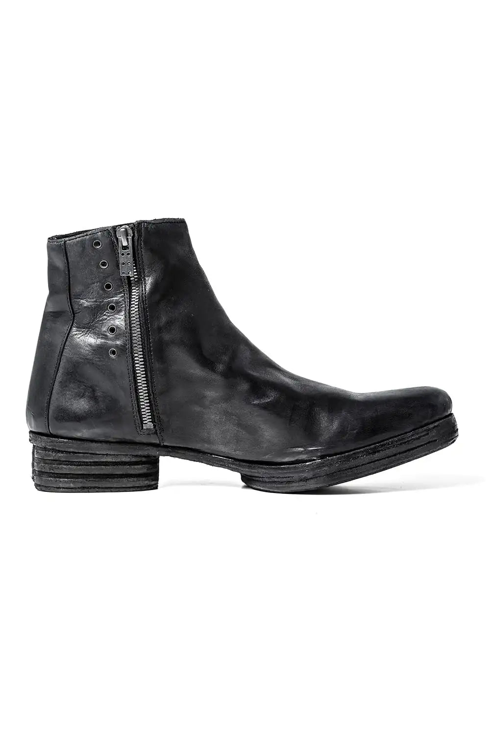 incarnation × DEVOA Boots Horse leather garment dyed Black
