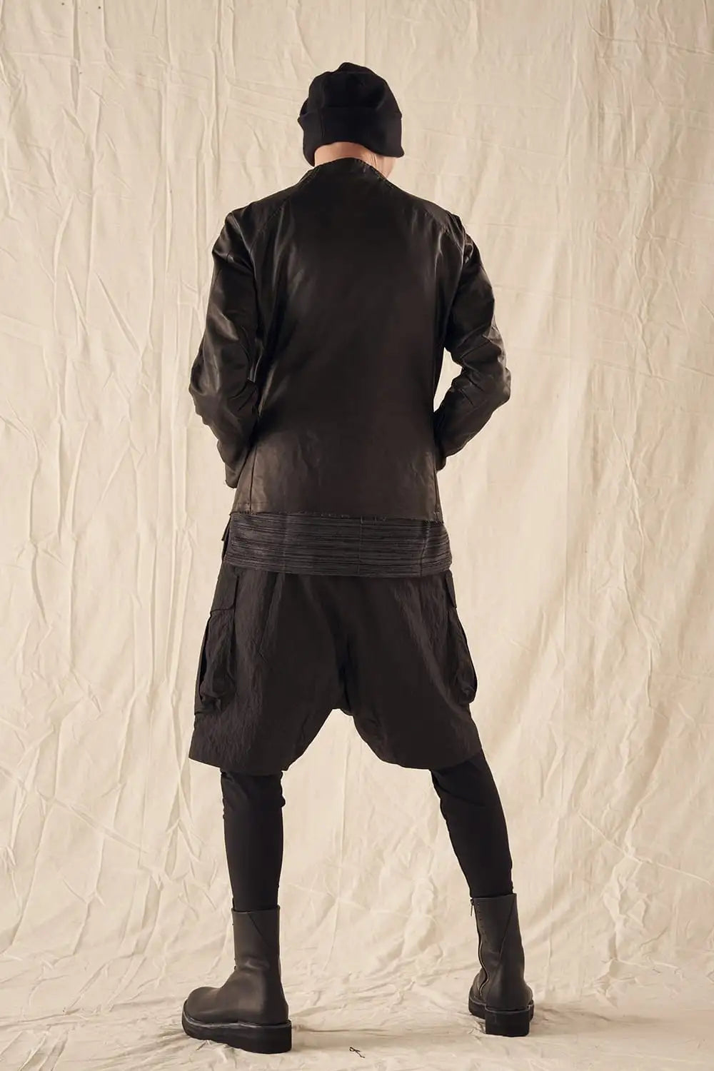 Leather  jacket  calf / silk   bonded