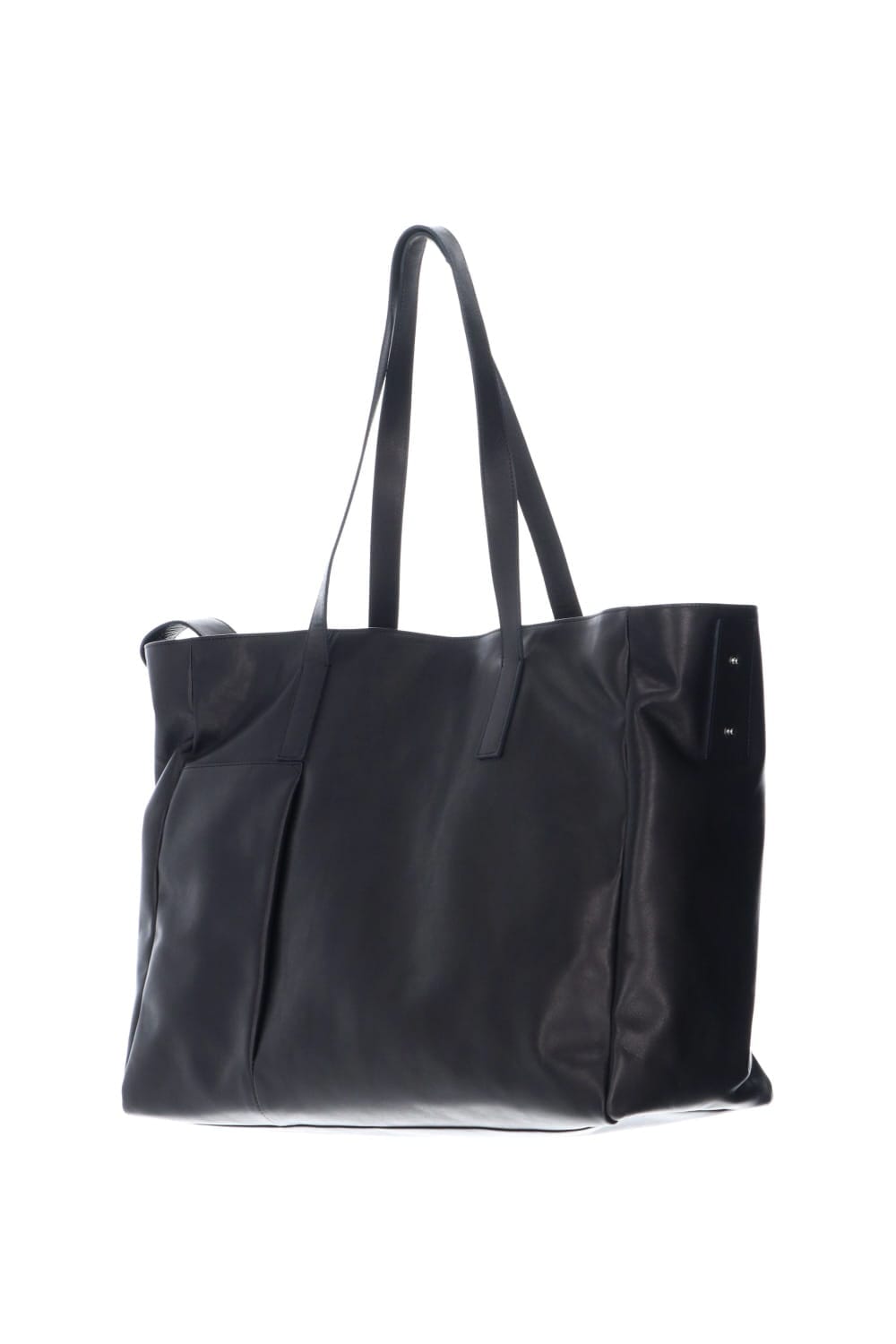 Leather tote bag 'grande poche' 2