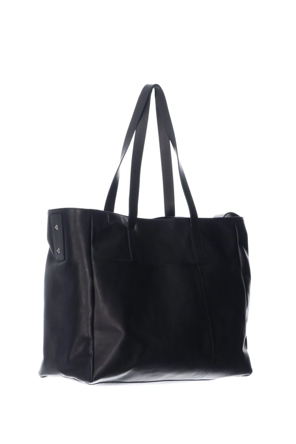 Leather tote bag 'grande poche' 2