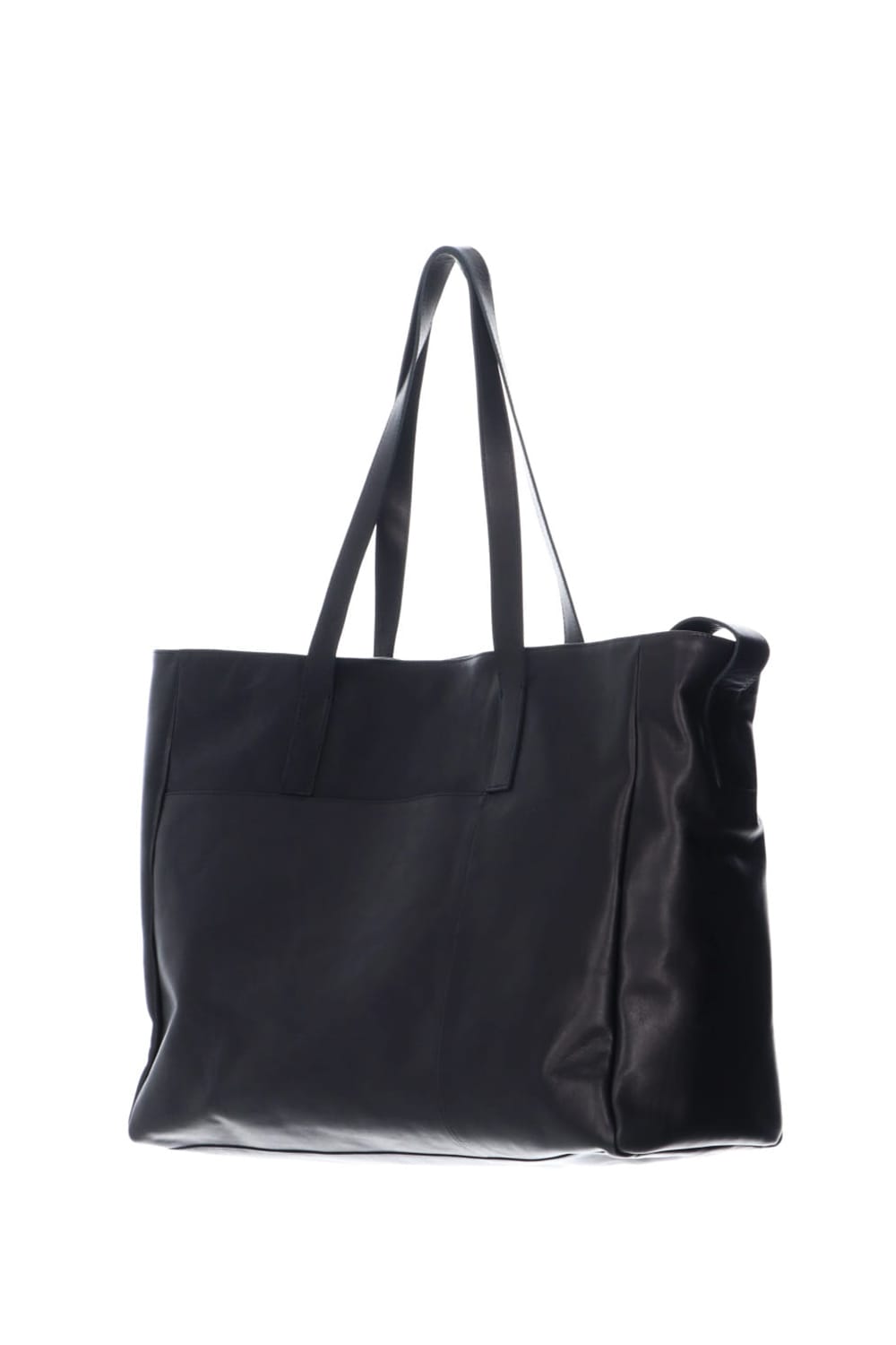 Leather tote bag 'grande poche' 2