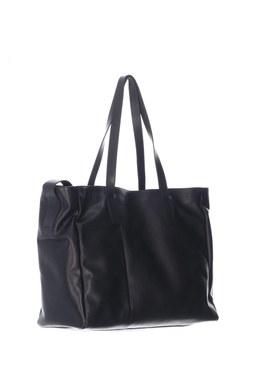 Leather tote bag 'grande poche' 2