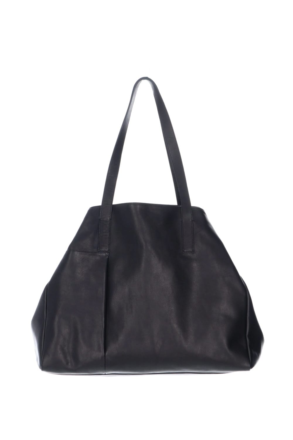Leather tote bag 'grande poche' 2