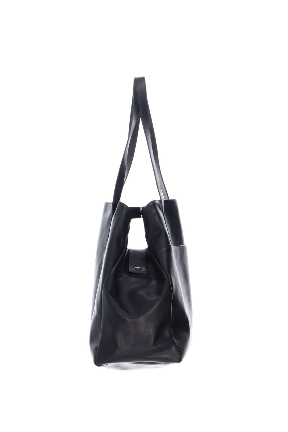 Leather tote bag 'grande poche' 2