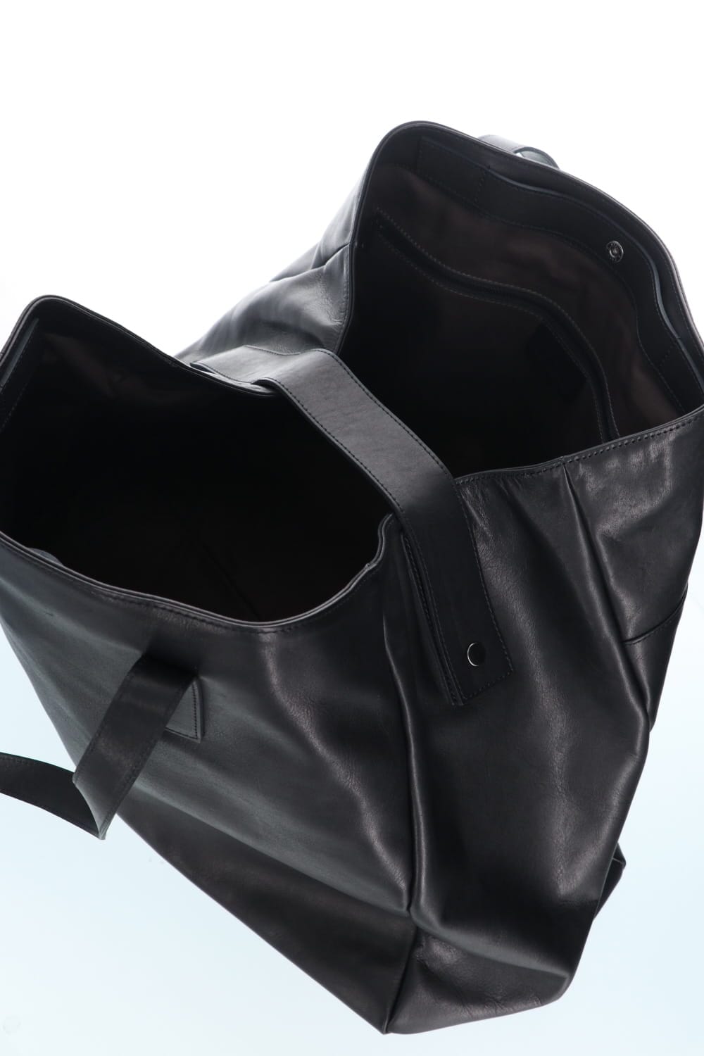 Leather tote bag 'grande poche' 2