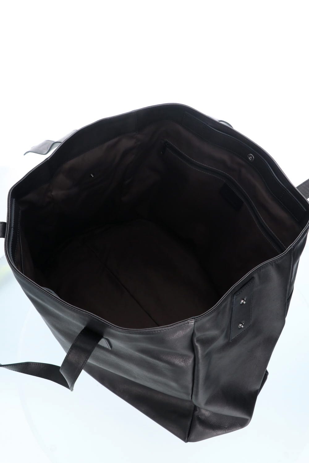 Leather tote bag 'grande poche' 2