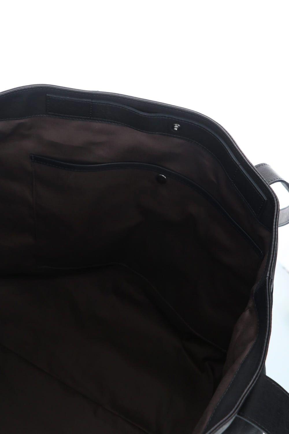 Leather tote bag 'grande poche' 2