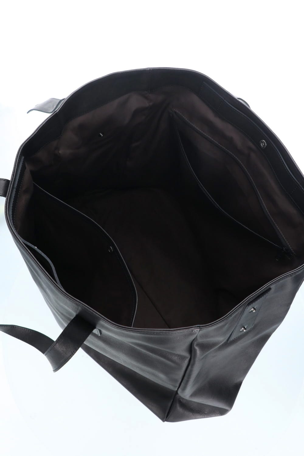 Leather tote bag 'grande poche' 2