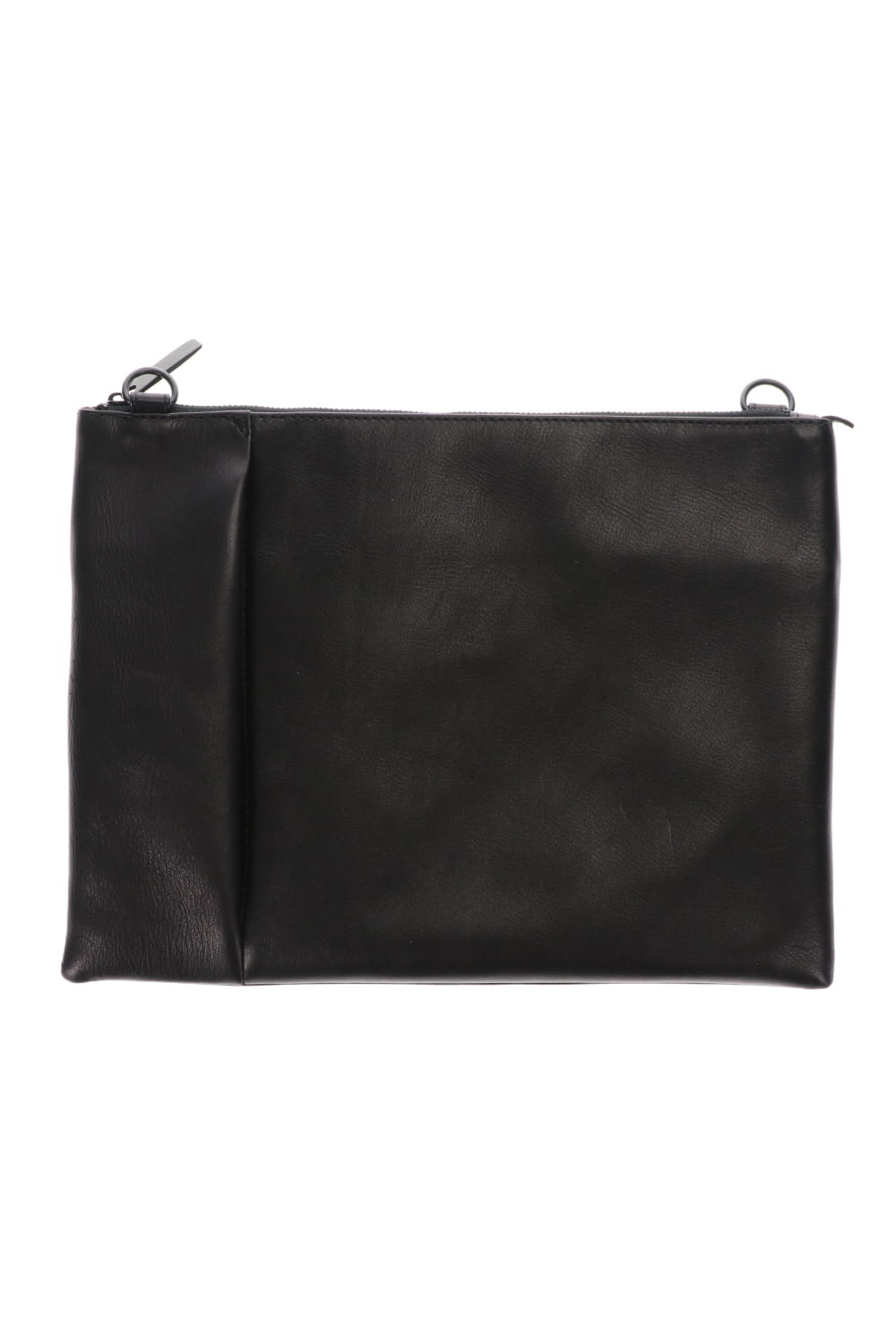 Leather shoulder bag 'grande poche' sacoche