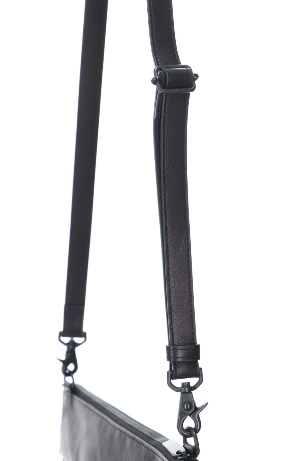 Leather shoulder bag 'grande poche' sacoche