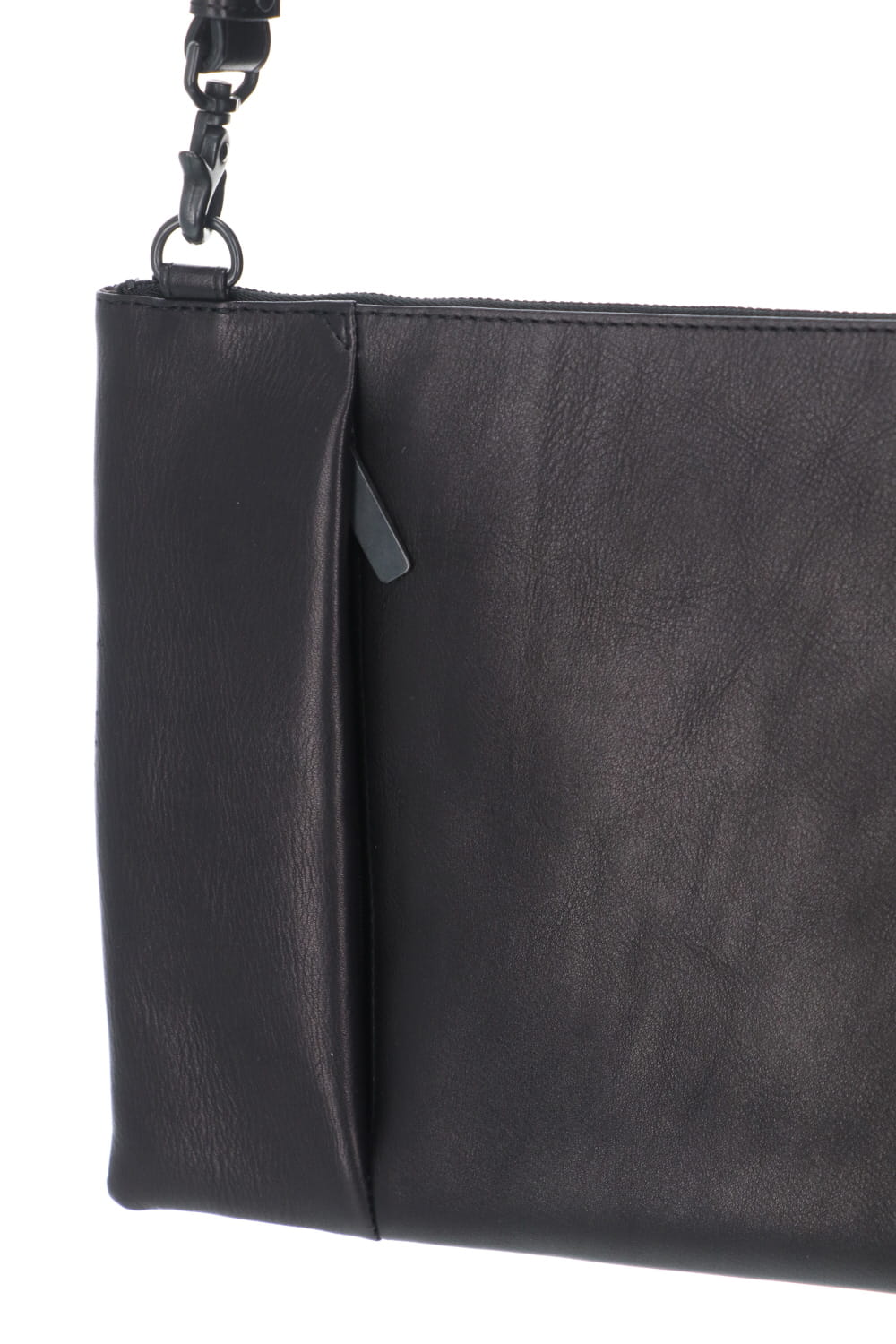 Leather shoulder bag 'grande poche' sacoche