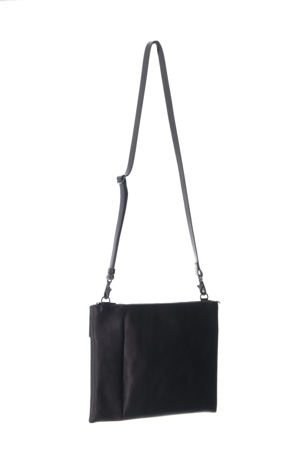 Leather shoulder bag 'grande poche' sacoche