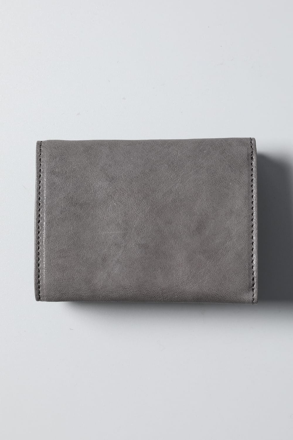 レザー トライフォールド ウォレット 'cartable' Slate Gray