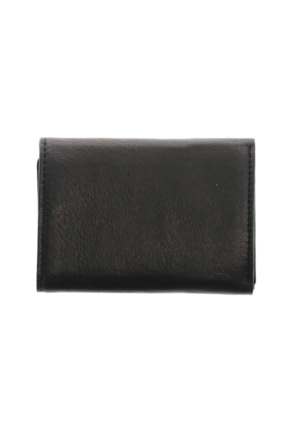 Leather trifold wallet 'cartable' B.Black